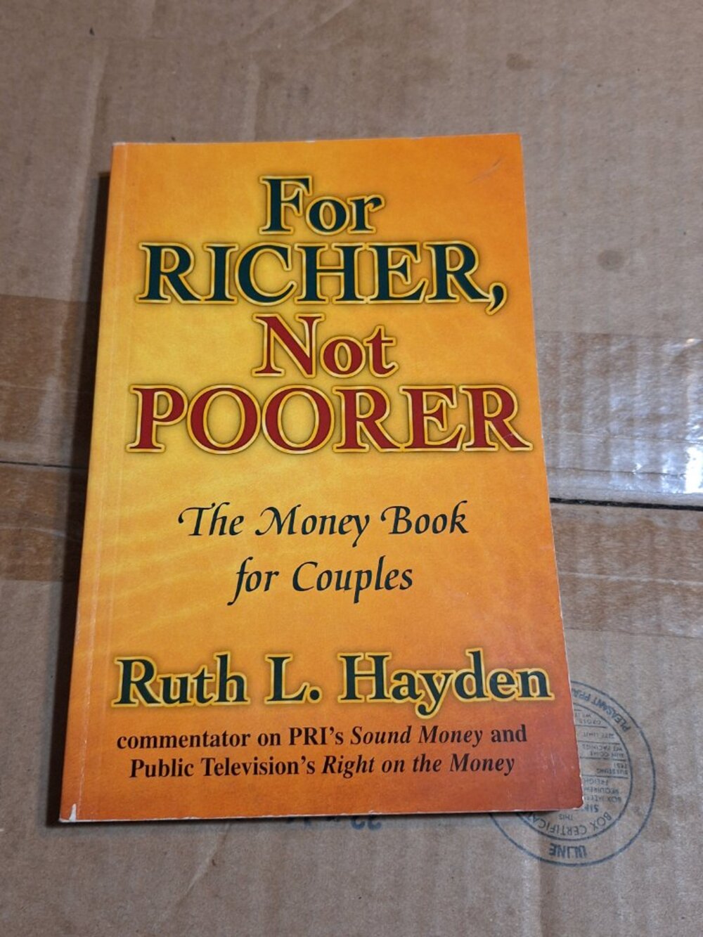 for richer, not poorer